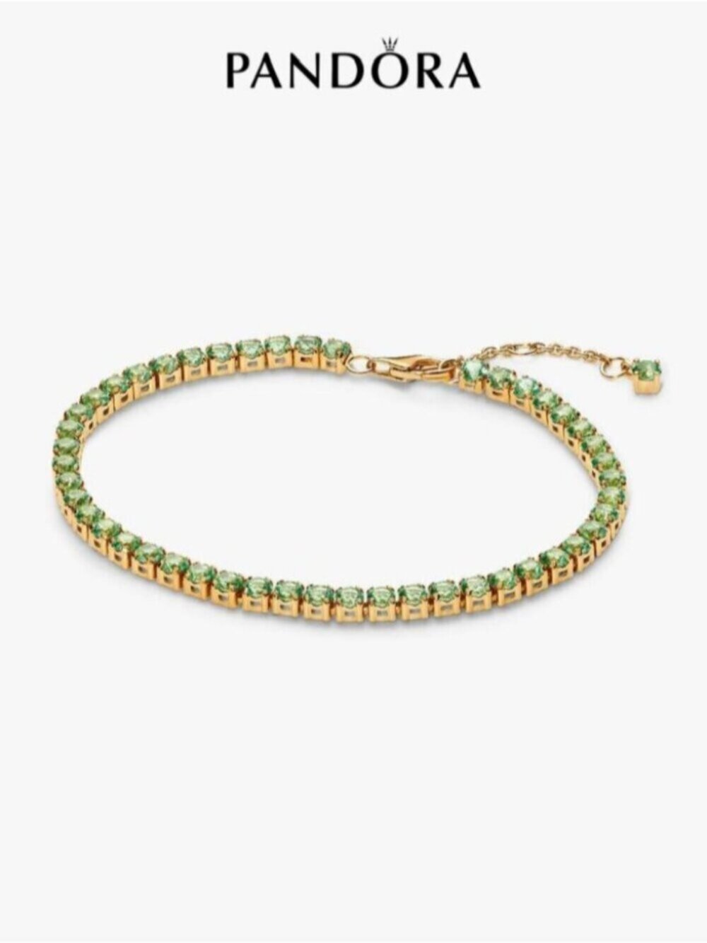 Pandora Sparkling Green Tennis Bracelet